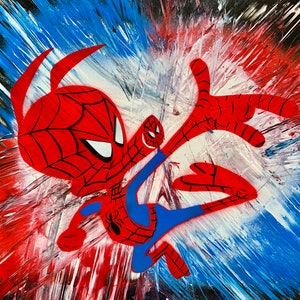 Spider-Ham/ Peter Porker/ Spider Verse/  Spider-Man/ Ultimate Spider-Man/ spray paint art/ Into the Spider Verse