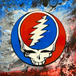 Grateful Dead / Spray Paint Art / Affiche Grateful Dead / Cadeau Grateful Dead