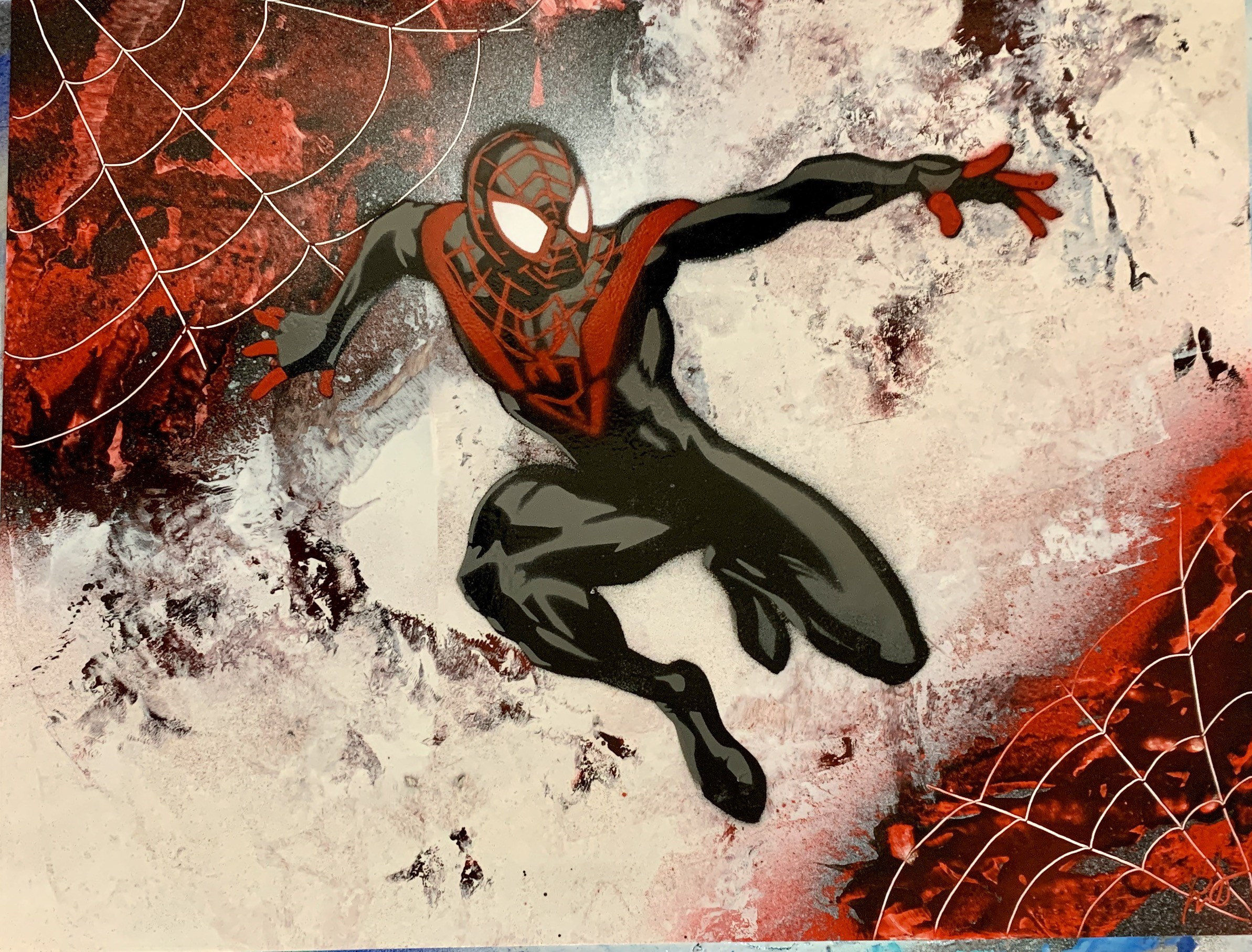 Spray Paint Art Spiderman