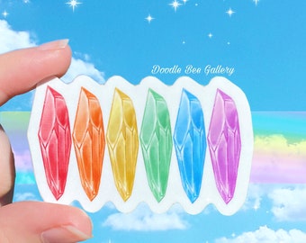 Rainbow Kyber Crystals Sticker