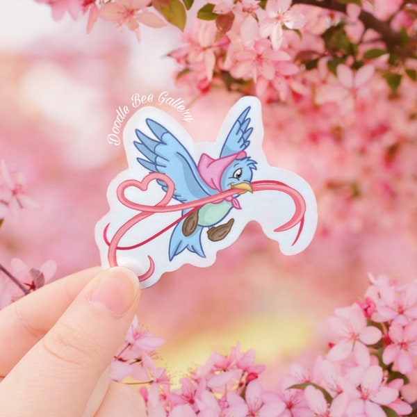 Fairytale Blue Bird Sticker