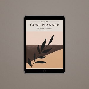 Digital Goal Planner - Create a Life Worth Living: 6 months, A5, undated planner