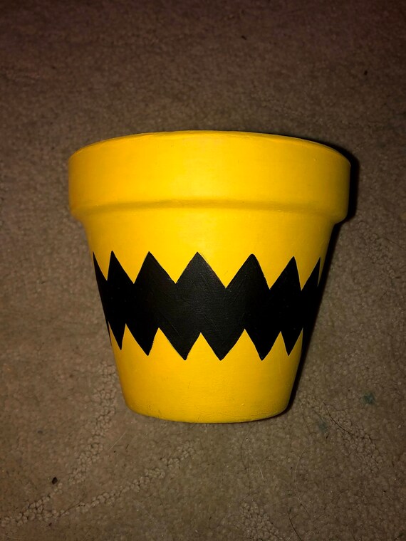 Charlie Brown Flower Pot Etsy