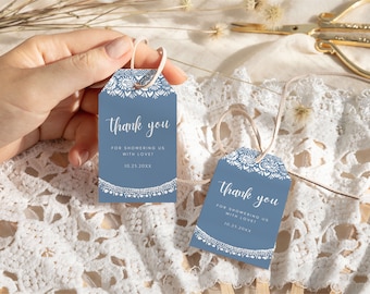 Editable Cielito Lindo Baby Shower Favor Tags Talavera Theme Printable Labels Paper Picado Mexican Trimmed Edge