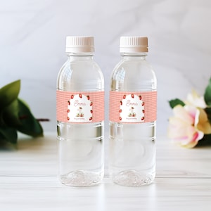 Editable Water Bottle Label Strawberry First Birthday | My Berry First Birthday | Strawberry Party | 1st Birthday Girl