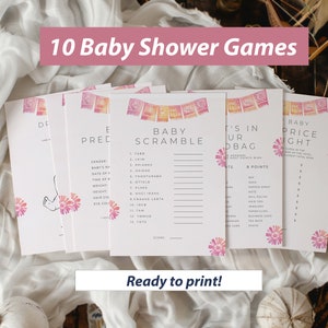 Printable Cielito Lindo Baby Shower Games Pink Invitation Talavera Theme Baby Shower Digital Paper Picado Mexican For Girls