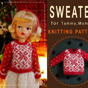 Puppenstrickmuster in digitaler PDF-Datei für Tammy Doll