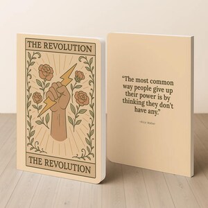 The Revolution Feminist Tarot Notebook | protest journal, activist notebook, feminist stationery, empowerment gift, women rights