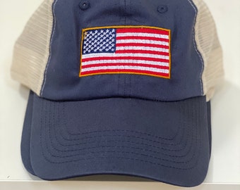 Mesh Snapback Lightweight USA Beach Hat