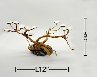 Natural Driftwood moss Tree  for Aquarium tank or Aquarium Décor /Terrarium/ Reptile/Air Plant holder/Wood Décor