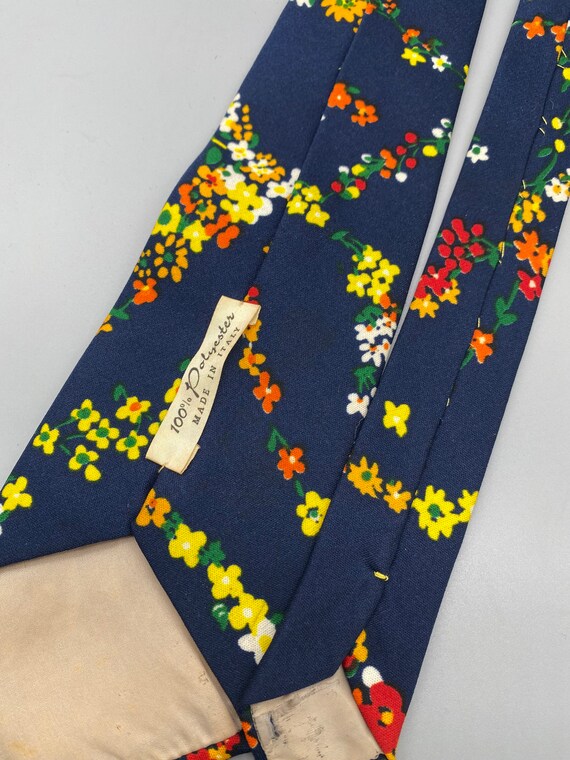 Cravate Vintage Hortex Shamrocks - 100% Polyester, Fabriquée En Irlande