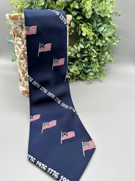 1976 Bicentennial Neck Tie Navy Blue Par Excellenc