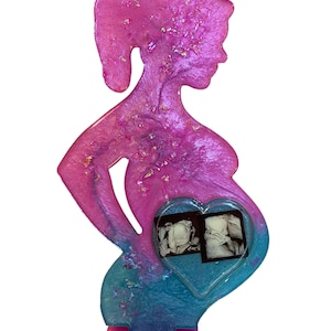 Rama w ciąży Żywica Prezent na Baby Shower dla przyszłej mamy Prezent dla przyszłej mamy