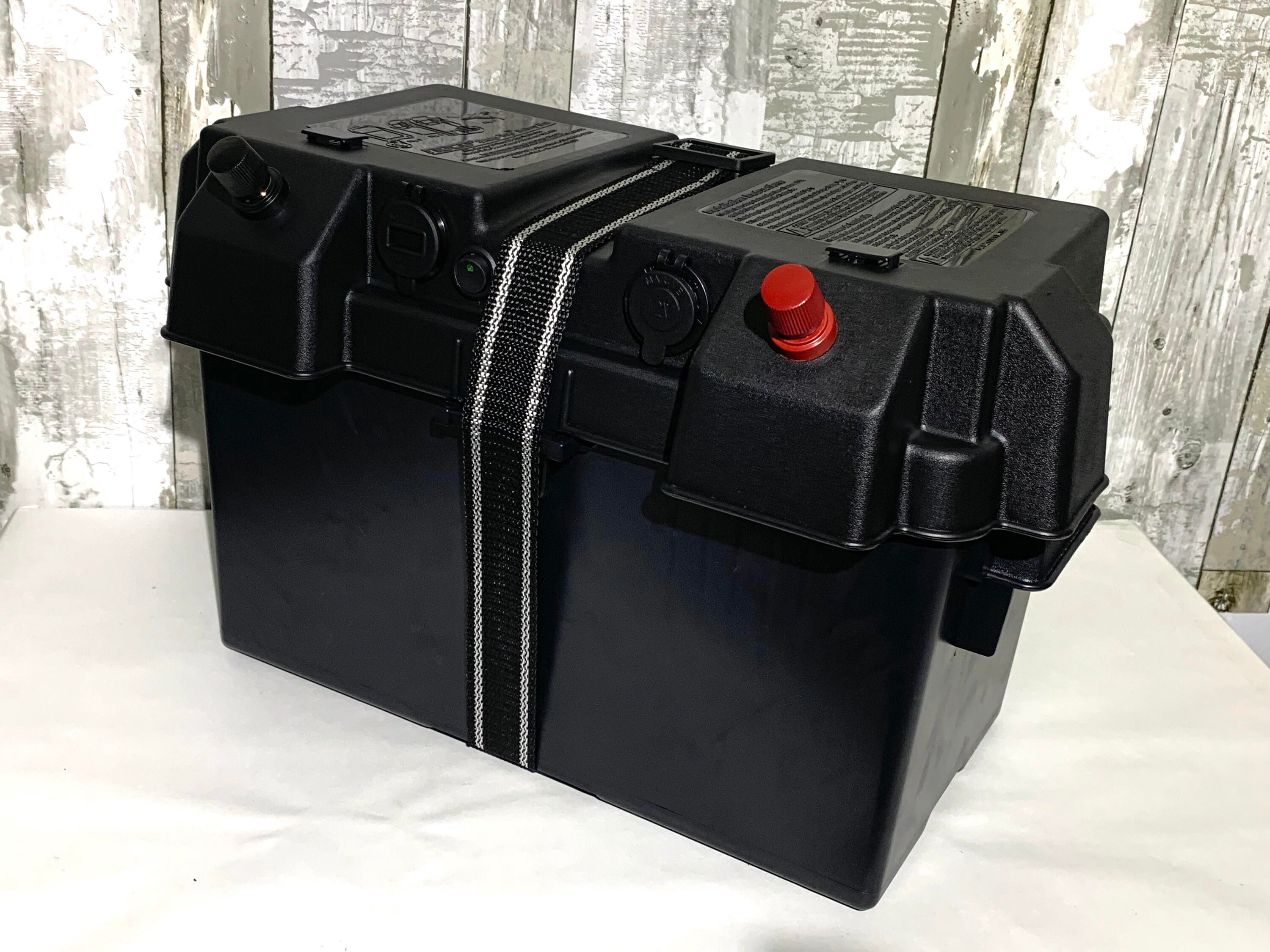 Trolling Motor Battery Box W/usb Charging Ports Cigarette Etsy