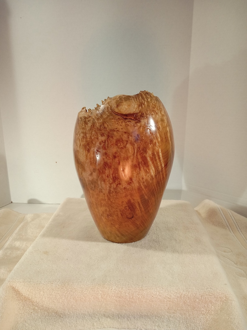 Myrtle Burl Hollow Form/Vase 10H x 6W image 3