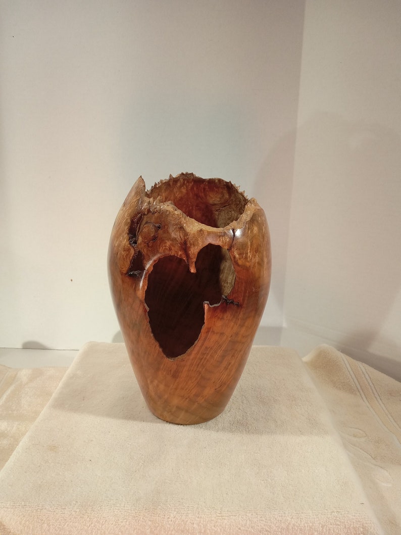 Myrtle Burl Hollow Form/Vase 10H x 6W image 1