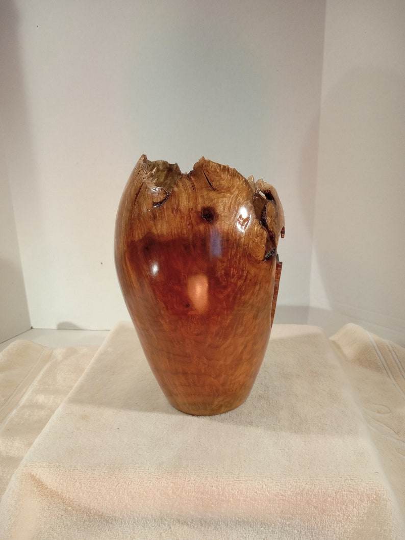 Myrtle Burl Hollow Form/Vase 10H x 6W image 4