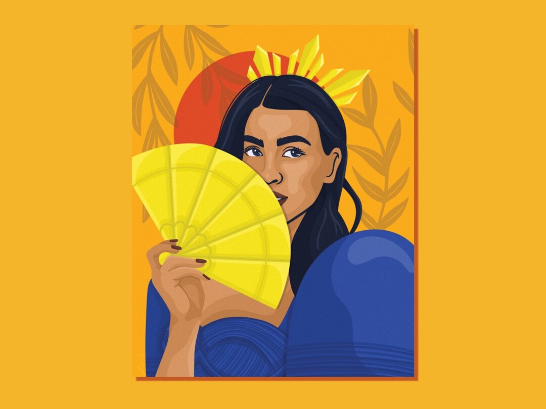 Filipina Graphics Blue Filipina Queen Reimagined Digital Download - Filipiniana ...