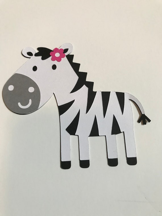 Zebra Die Cut Scrapbook Embellishment Etsy
