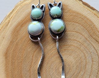 Sterling Silver Kitty Cats