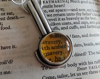 Amber & Sterling Silver Circles