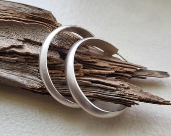 Sterling Silver Bold Hoops