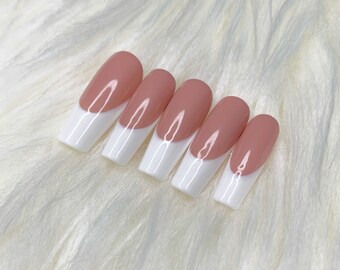 French Tip Nails Etsy French Tip Nails Etsy