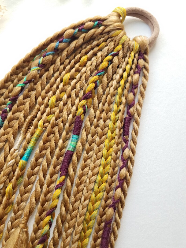 Ginger Blonde Braids on Hairband Music Festival Braid Etsy