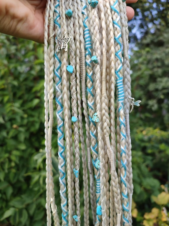 braid blue hair clip Amazon.com : Formery Butterfly Braid Charms Blue Butterflies  main image 2