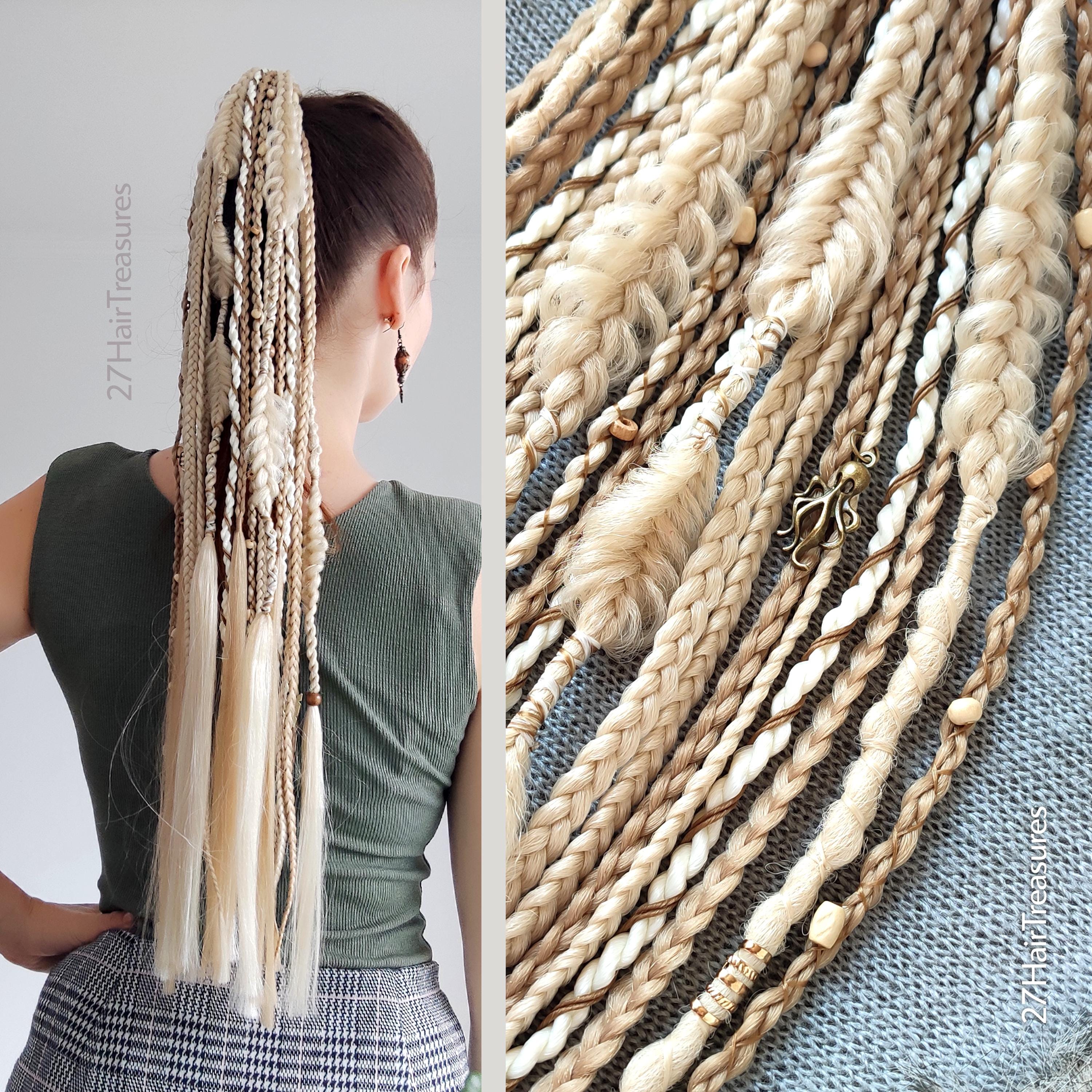 Fascia Per Capelli Minimalista Con Treccia A Bolle Linea - Foto 8