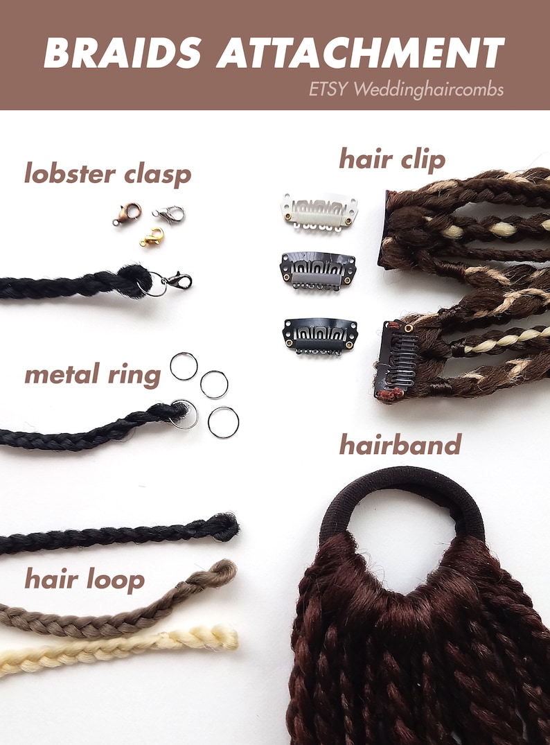 Pink Braids Extension on Hairband Music Festival Dreadlock Etsy