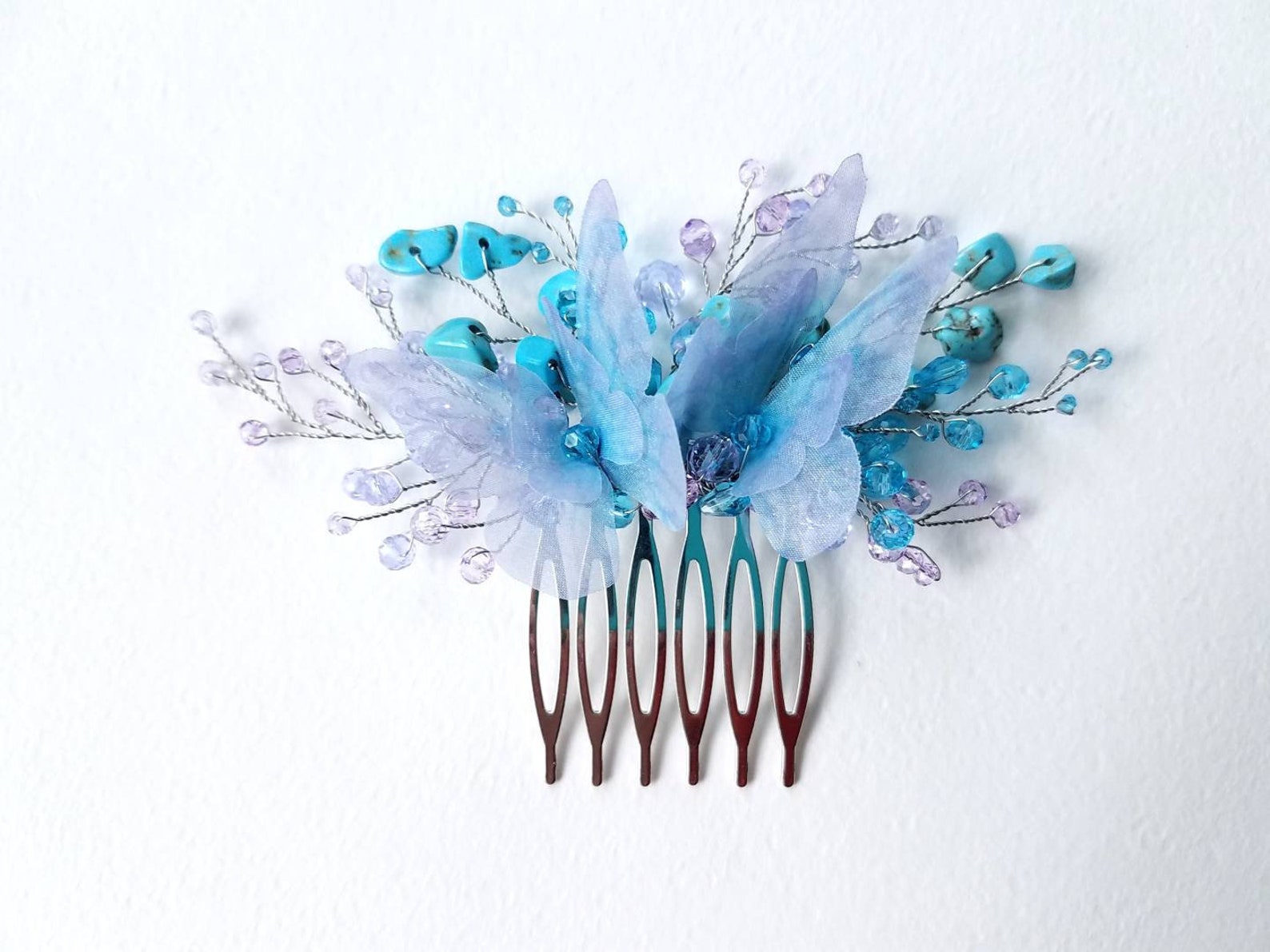 Blue Purple and Silver Hair Accessories - wide 3