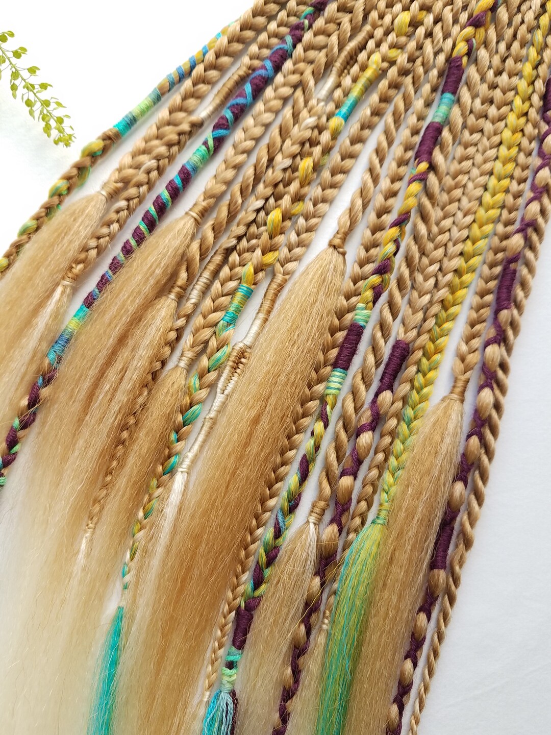 Ginger Blonde Braids on Hairband Music Festival Braid Etsy Australia