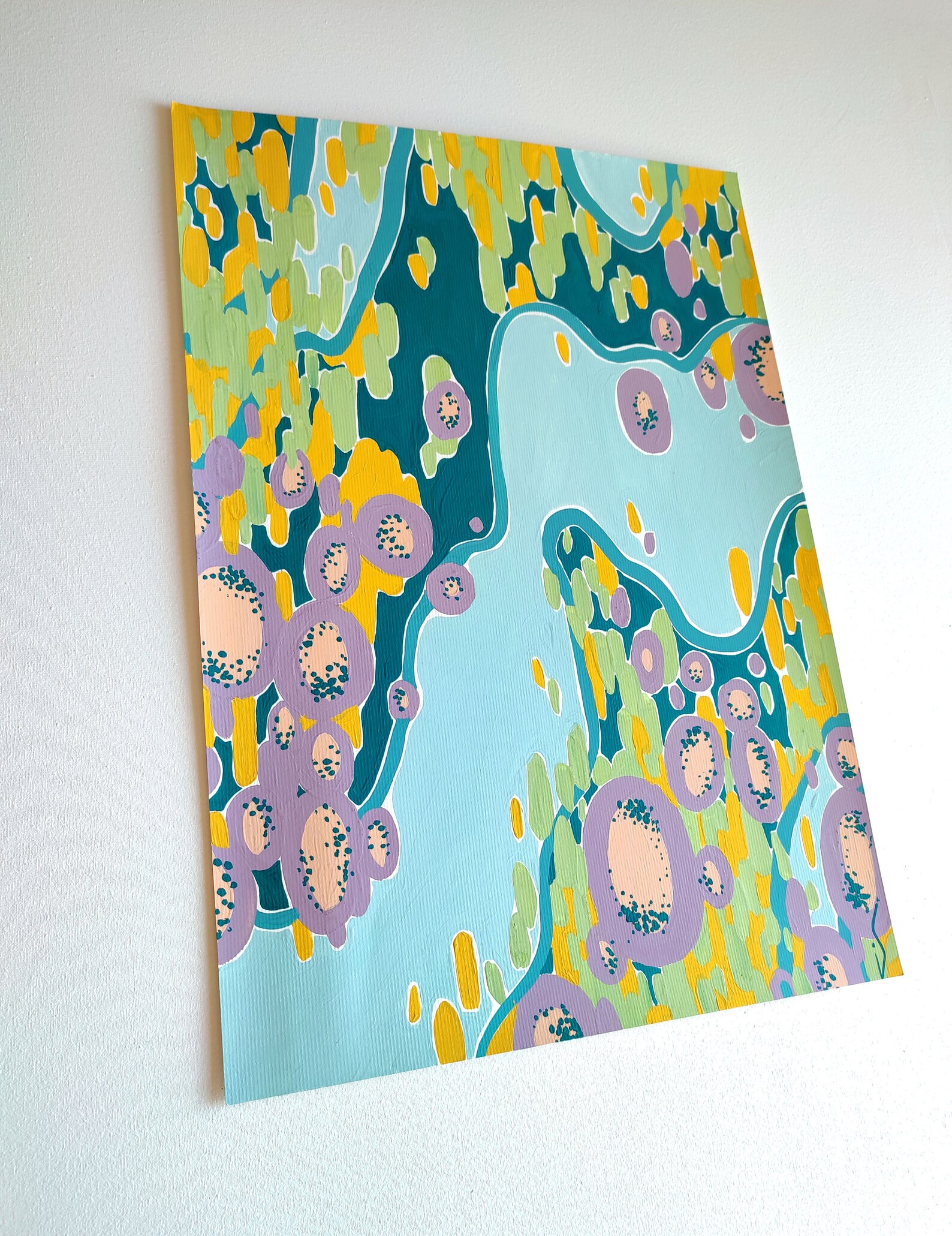 Abstract Modern Office Wall Art ORIGINAL Contemporary Bright Etsy