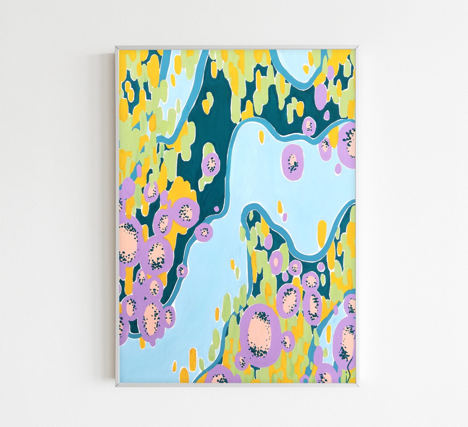 Abstract Modern Office Wall Art ORIGINAL Contemporary Bright Etsy