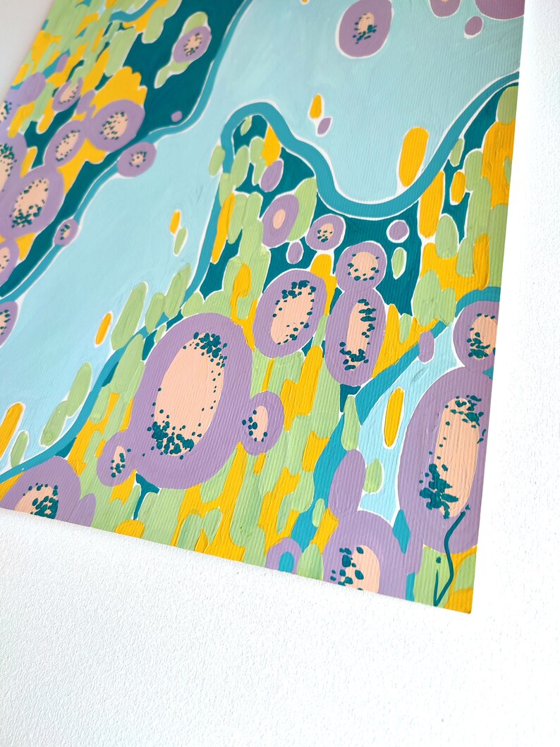 Abstract Modern Office Wall Art ORIGINAL Contemporary Bright Etsy