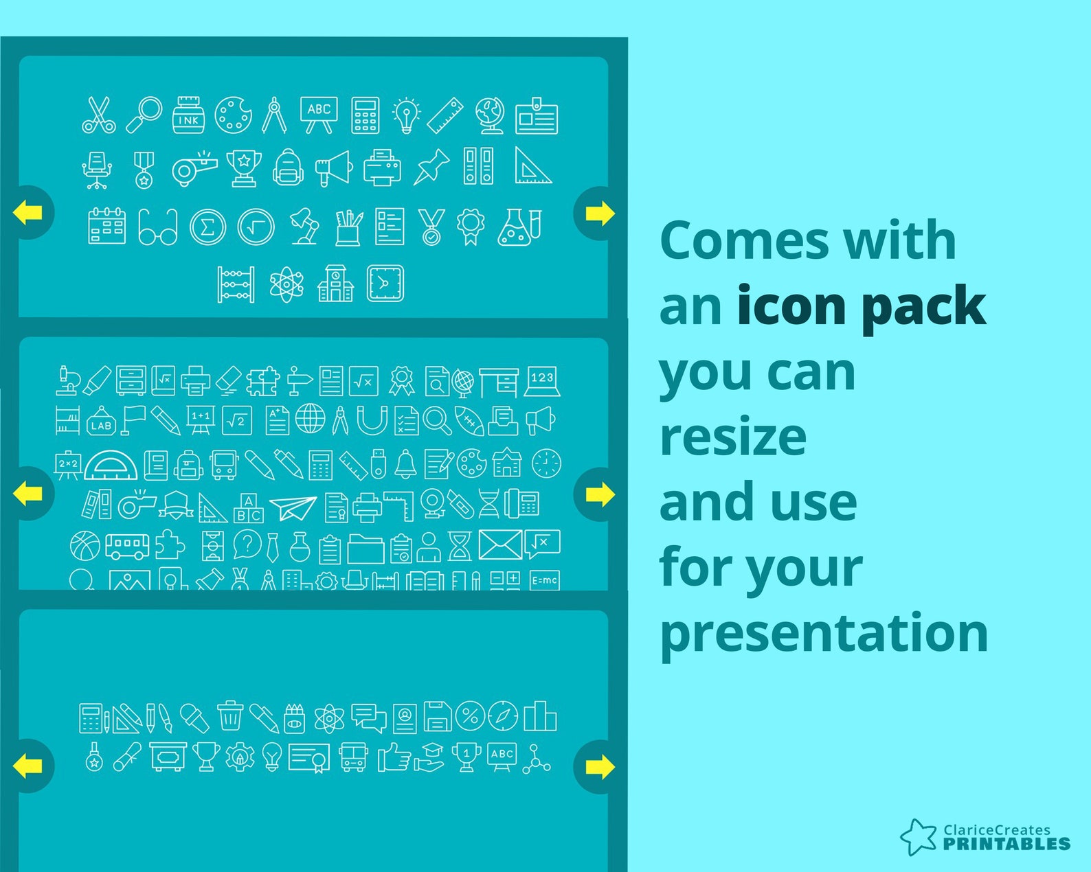 Math Class Presentation Template - Editable Slides Powerpoint ...