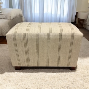 Stripe Kilim Rectangular Ottoman