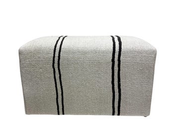 Vintage Hemp Rectangular Ottoman