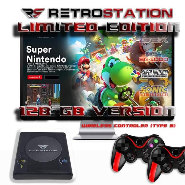 RETROSTATION 14K Edición limitada: consola de juegos retro / La mejor consola de videojuegos y TV Box retro