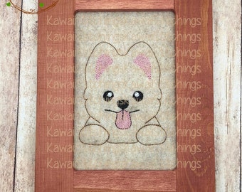 Kawaii Pomeranian Style3 Design, 4x4 hoop, Digital Instant Download