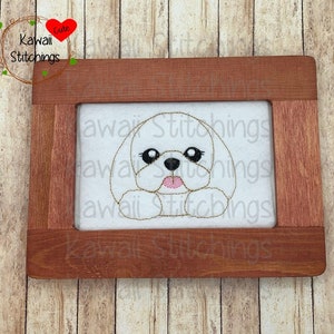 Kawaii Shih Tzu, Style 2, Design, 4x4 hoop, Digital Instant Download