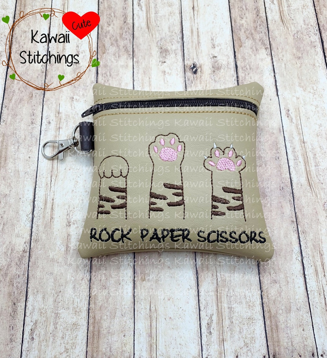 Kawaii Cat Paw Game Zipper Bag 5 Inch Bag 5 Bag 5 x7 In The Hoop Kawaii cat paw game zipper bag 5 inch bag 5 bag 5 x7 in the hoop