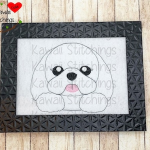 Kawaii Shih Tzu, Style 2, Design, 5x7 hoop, Digital Instant Download