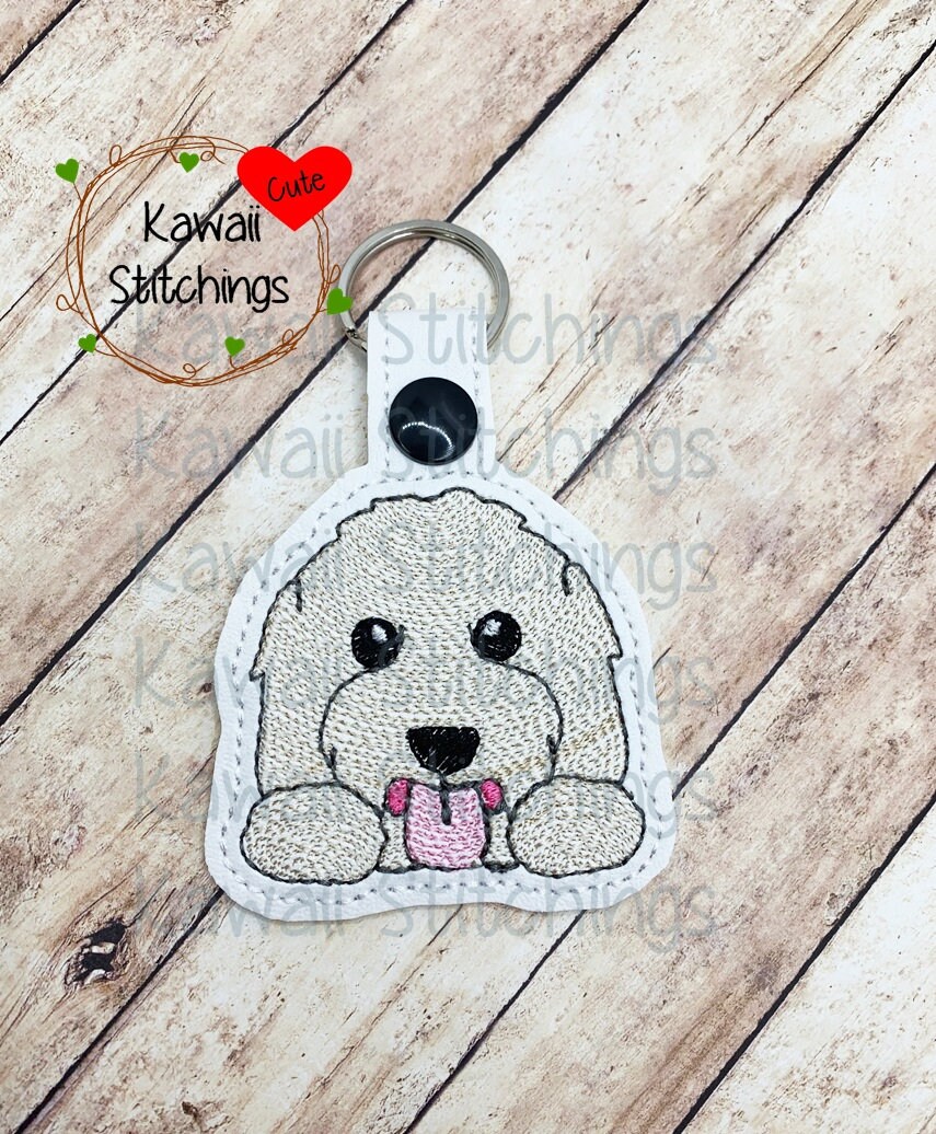 Labradoodle Keychain 