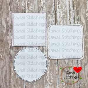 Pack of 4 Square Coaster Blanks. 2 Part Acrylic Coaster Blanks