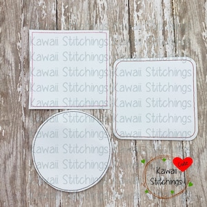 Blank Coaster Set, In The Hoop Design, Digital Instant Download