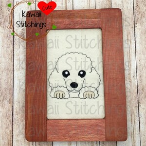 Kawaii Poodle Design, 4x4 hoop, Digital Instant Download