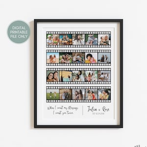 Personalized BFF Film Strip Collage, Best Friend Forever Gift, Best Friends Photo Collage, Bestie Personalized Digital Collage, Gift for Her