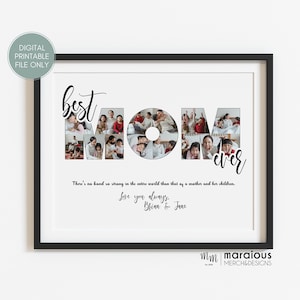 Beste Mama Aller Zeiten Foto-Geschenke, Fotocollage personalisierte Geschenke für Mama, personalisiertes Foto-Mutter-Geschenk von Tochter